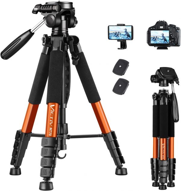 Victiv Tripod for Camera 72inch, Lightweight Aluminum Tripod... - Image 2