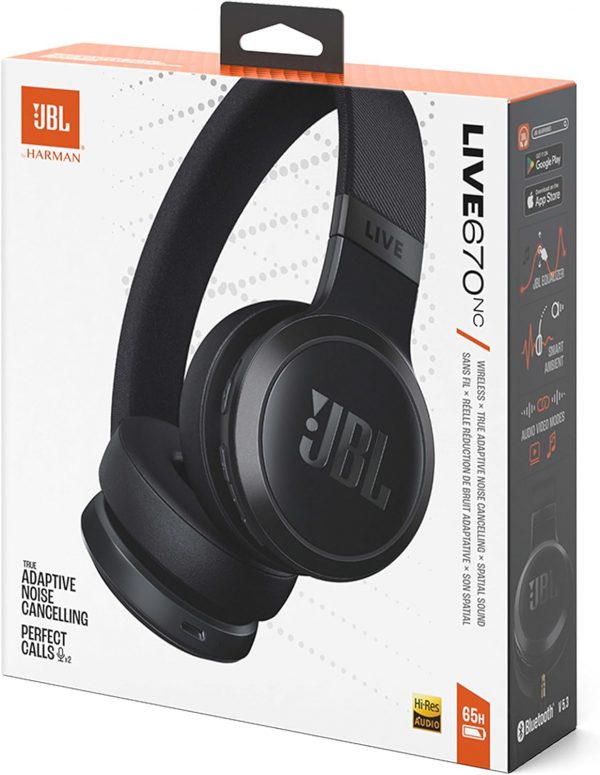JBL Live 670 NC Wireless On-Ear Headphones with Noise-Cancel... - Image 9