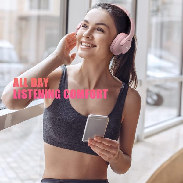KVIDIO Bluetooth Headphones Over Ear, 65 Hours Playtime Wire... - Image 5