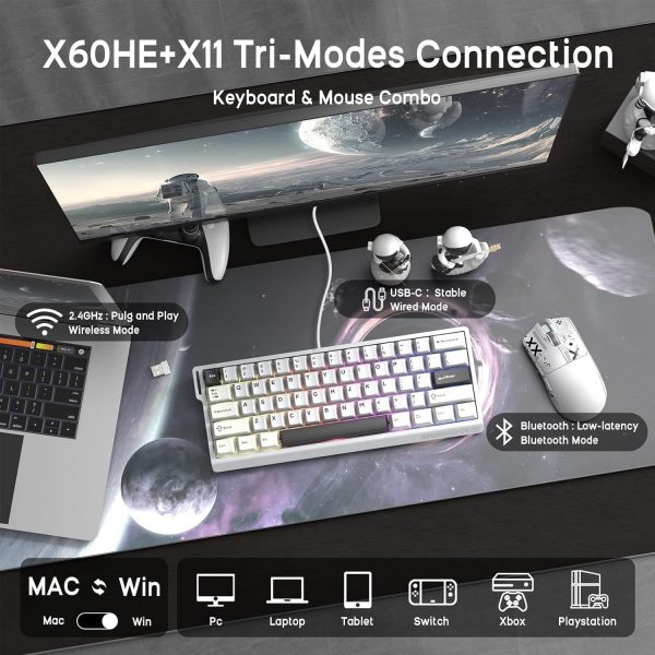 ATTACK SHARK x MAMBASNAKE X11 Gaming Mouse with X60HE Magnet... - Image 6