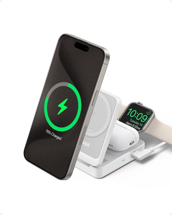 Anker MagGo 3-in-1 Wireless Charging Station, MagSafe-Compat... - Image 3