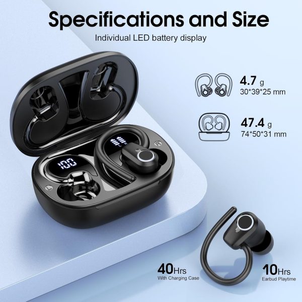 Wireless Earbuds, Bluetooth 5.3 Headphones with 4 ENC Noise ... - Image 4