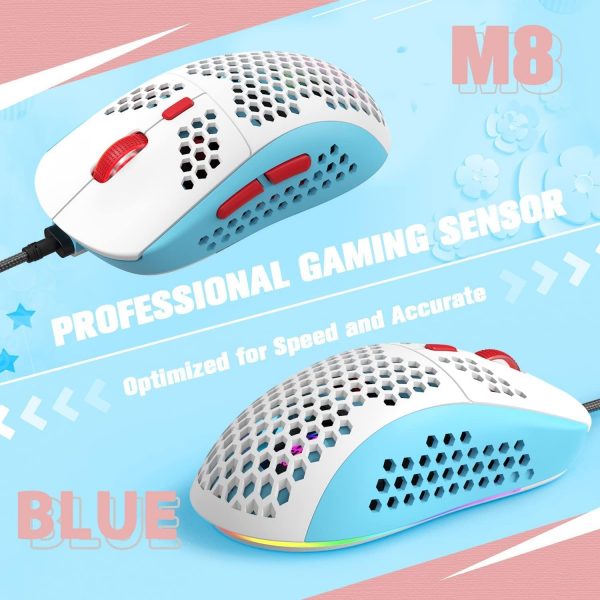 60% UK Layout Wired Gaming Keyboard and Mouse 62Keys Mini Co... - Image 8