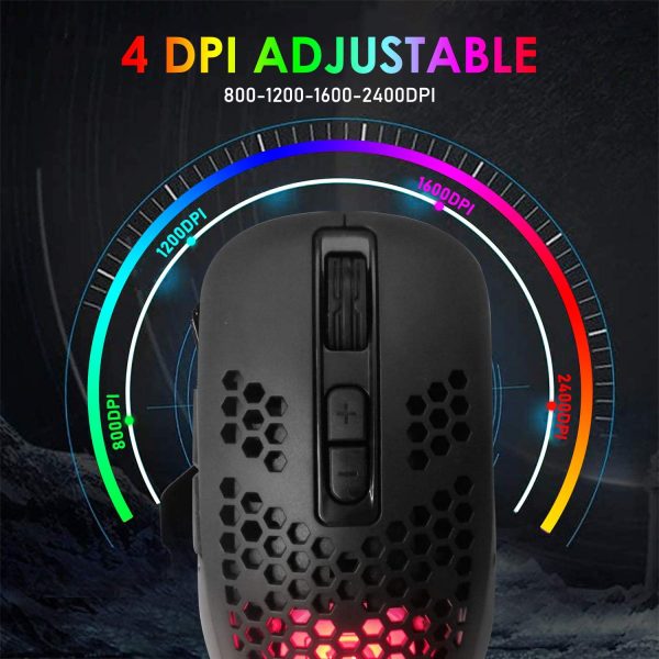 KUIYN V700 60% Wired Gaming Keyboard and Mouse Combo, Mini 6... - Image 8