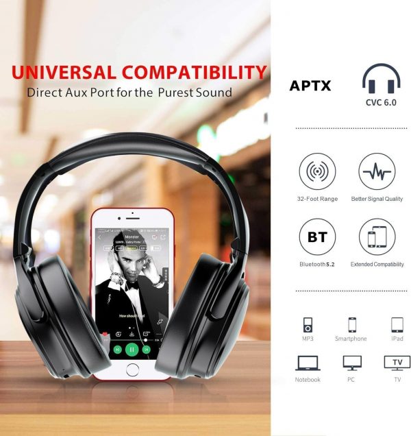 SUMVISION Wave RX Headphones Wireless And Wired Bluetooth He... - Image 7