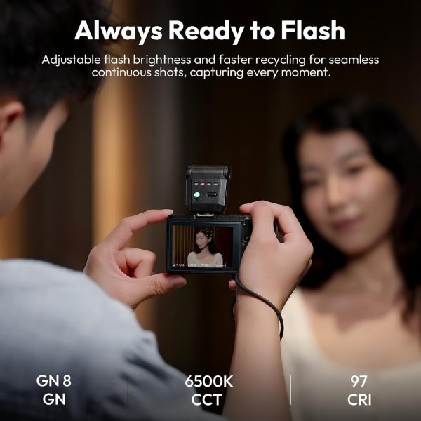 ULANZI SL03 Mini Camera Flash with Video Light, GN8 6500K Ca... - Image 8
