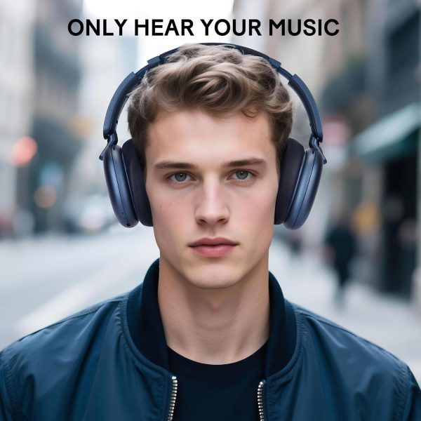 RORSOU C6 Active Noise Cancelling Headphones, Wireless Over ... - Image 9