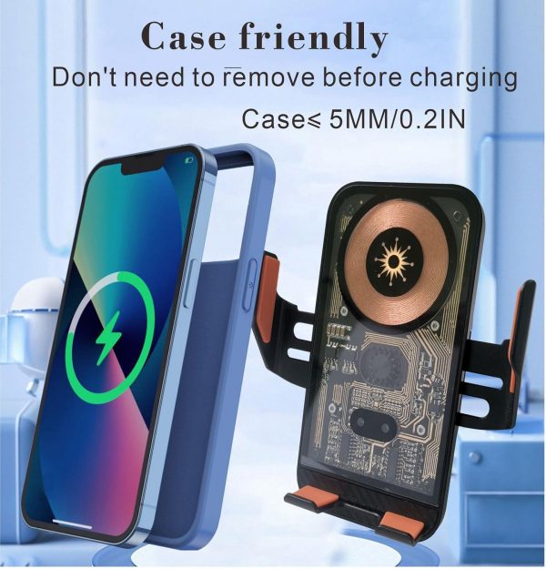 Car Phone Holder Wireless Charger, Wireless Car Charger Auto... - Image 5