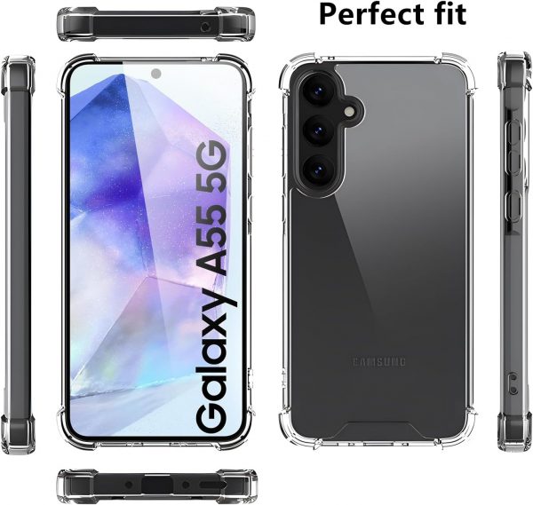 Compatible For Samsung Galaxy A55 Case, 5G Totill Crystal Cl... - Image 3