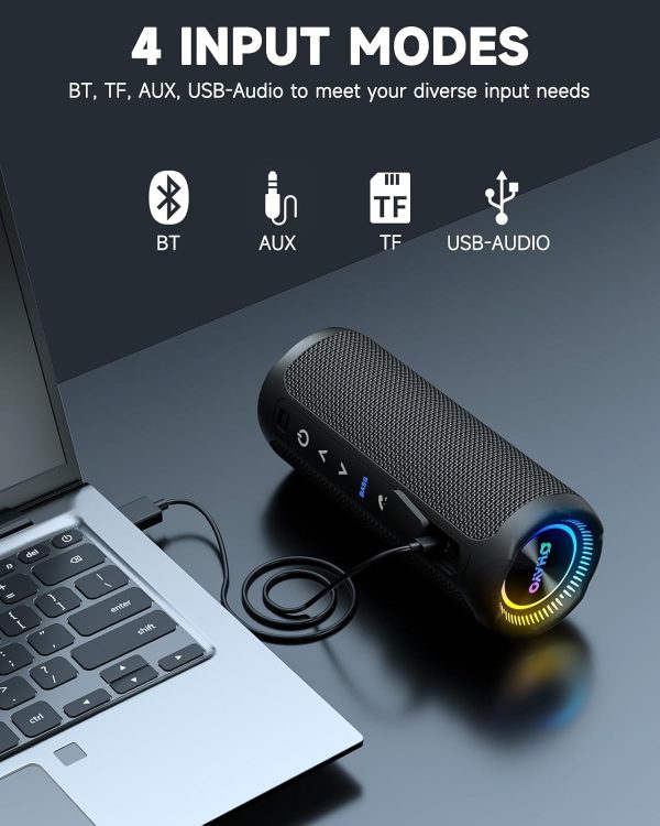 Bluetooth Speaker With LED Light, Portable Wireless Speakers... - Image 6