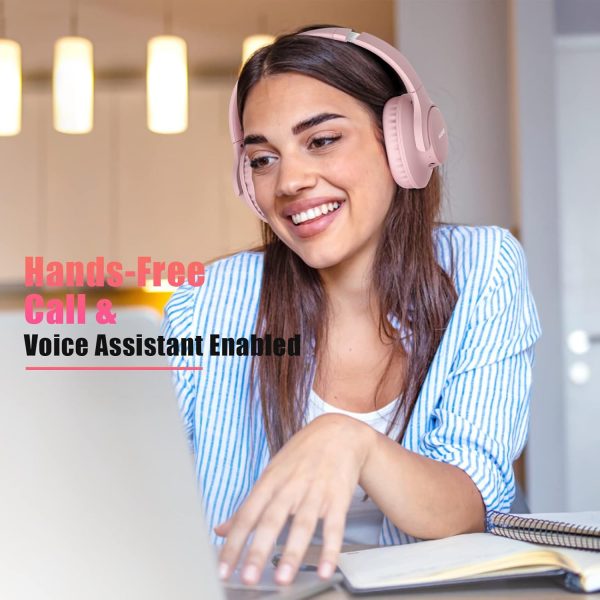 KVIDIO Bluetooth Headphones Over Ear, 65 Hours Playtime Wire... - Image 6