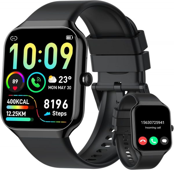Smart Watch for Men Women Answer/Make Calls, 1.96" HD Fitnes... - Image 2