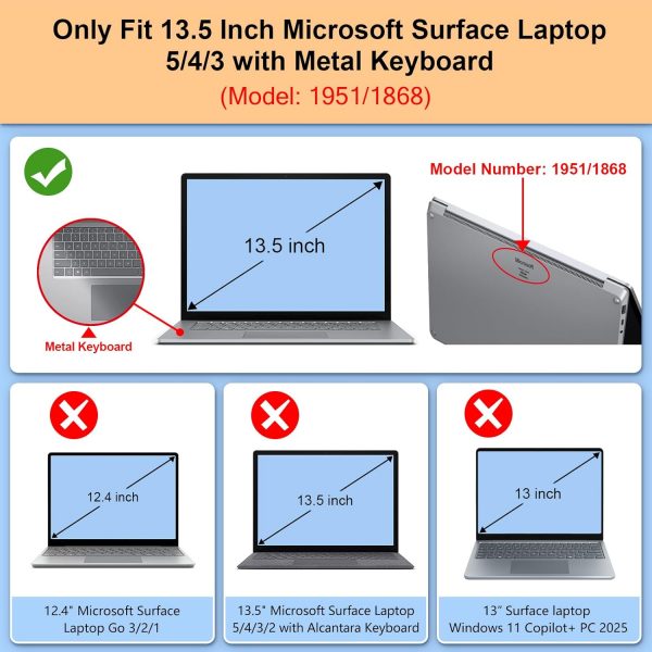 FINTIE Case Compatible with Microsoft Surface Laptop 5/4 / 3... - Image 3
