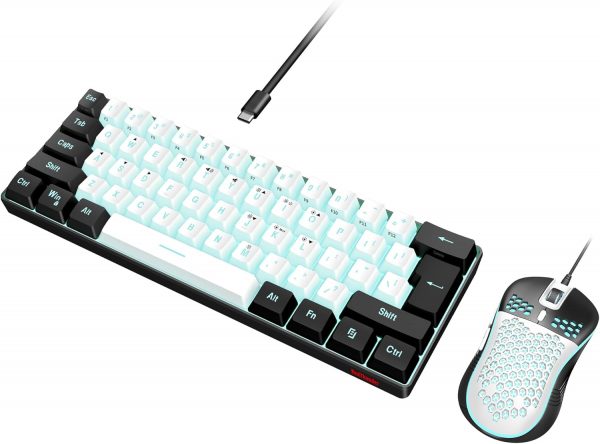 RedThunder 60% Gaming Keyboard and Mouse Combo, Ultra-Compac... - Image 2