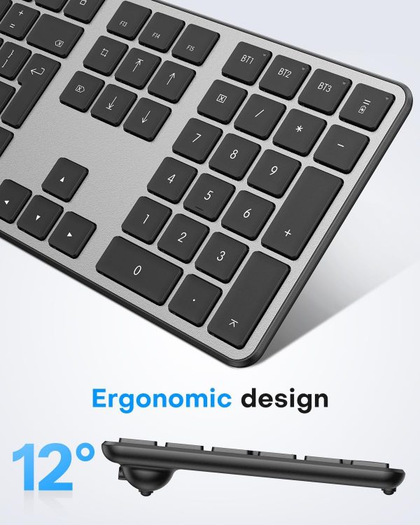 OMOTON Wireless Bluetooth Keyboard Mouse Rechargeable for Ma... - Image 8