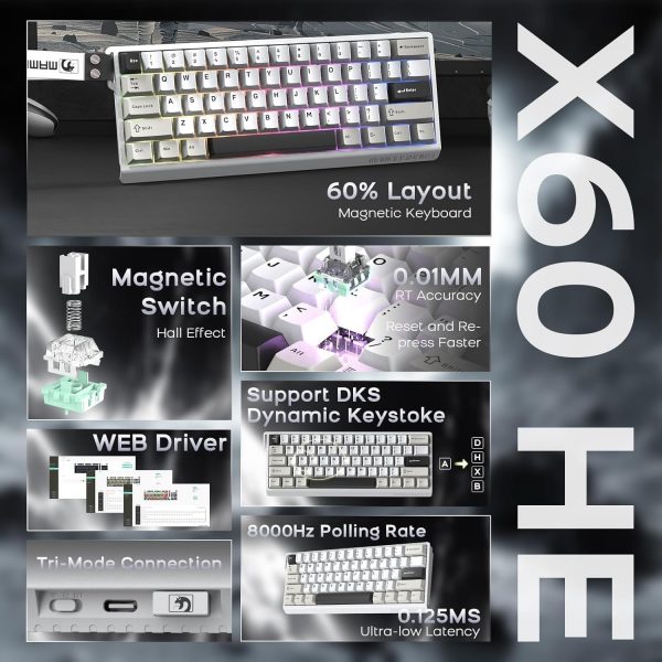 ATTACK SHARK x MAMBASNAKE X11 Gaming Mouse with X60HE Magnet... - Image 3
