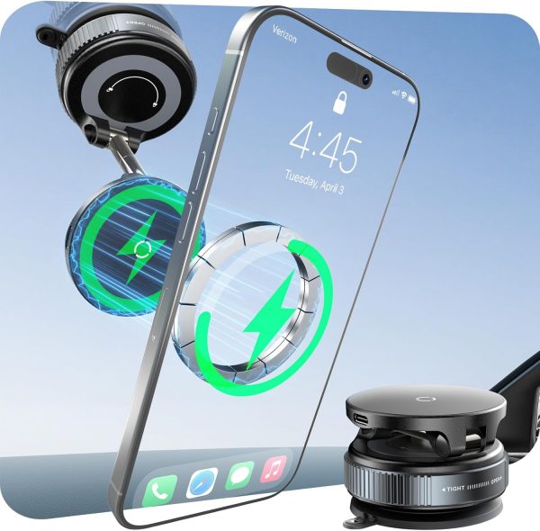 CloudValley 15W Wireless Car Charger Mount, Upgraded Nano Ge... - Image 2