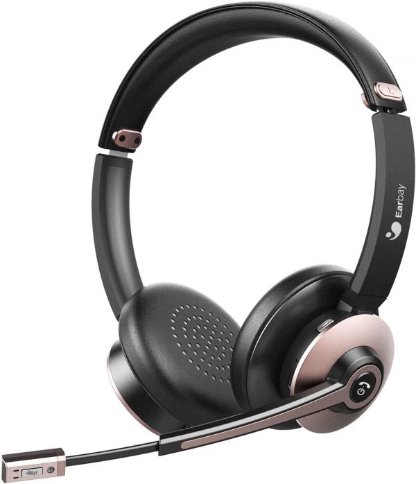 Bluetooth Headset, Wireless Headphones with Microphone Noise... - Image 2