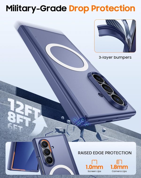 Vizvera Magnetic for Samsung Galaxy Z Fold 7 Case, Fit for M... - Image 9