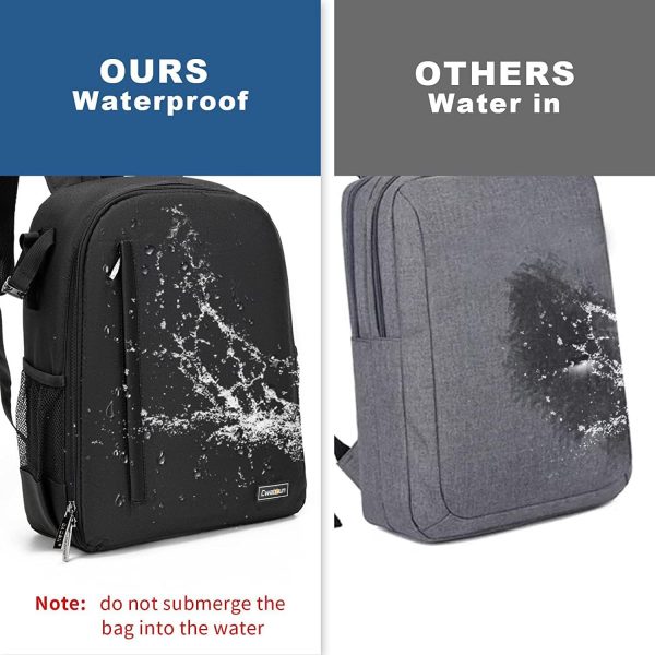 Cwatcun Camera Backpack Bag with Tripod Holder Anti-Theft Wa... - Image 5