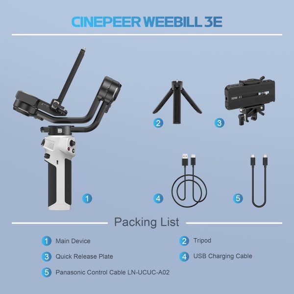 ZHIYUN CINEPEER WEEBILL 3E Mirrorless Gimbal Lightweight Sta... - Image 7