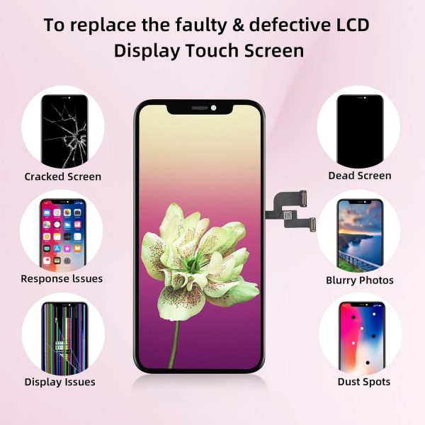 DTD Display for iPhone XS Replacement Screen Black, 5.8" LCD... - Image 5