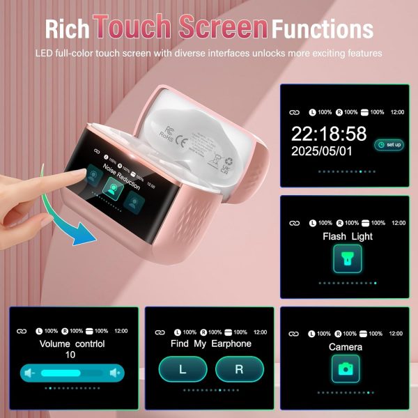 Wireless Earbuds, Bluetooth 5.4 Headphones In Ear with Multi... - Image 3