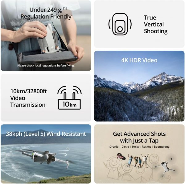 DJI Mini 3 (Drone Only) – Lightweight and Foldable Mini Came... - Image 2