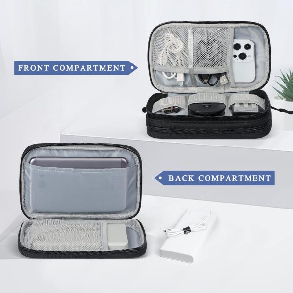 Simpolor Cable Organiser Bag, Double-Layer Electronics Acces... - Image 4