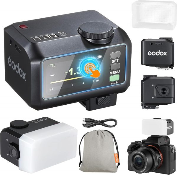 Godox iT30Pro-C iT30Pro C Mini Camera Flash with White Diffu... - Image 2