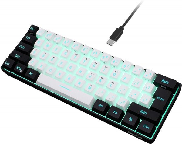 Snpurdiri 60% Wired Gaming Keyboard, RGB Backlit,Ultra-Compa... - Image 2