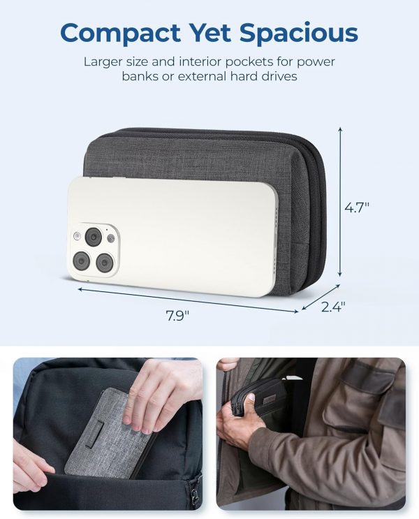 bagsmart Electronics Organizer Travel Case, Cable Organiser ... - Image 6
