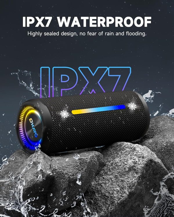Bluetooth Speaker With LED Light, Portable Wireless Speakers... - Image 5