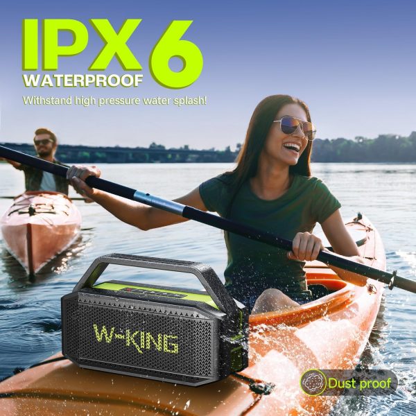 W-KING Bluetooth Speaker, 100W Peak 60W HD IPX6 Portable Spe... - Image 4