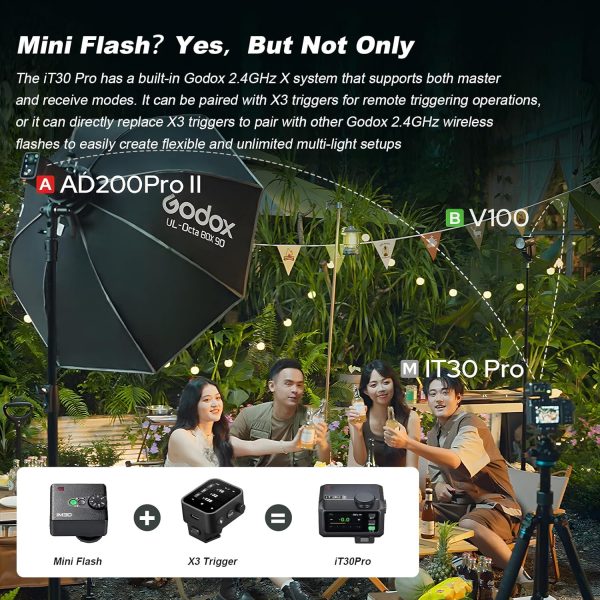 Godox iT30Pro-C iT30Pro C Mini Camera Flash with White Diffu... - Image 4
