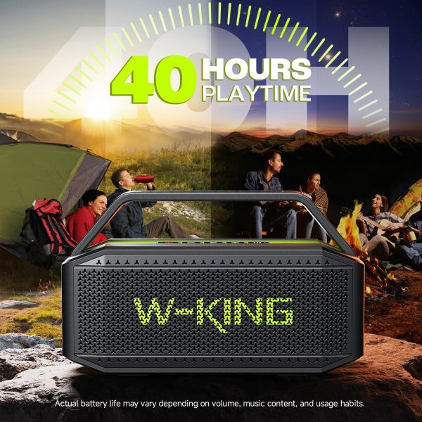 W-KING Bluetooth Speaker, 100W Peak 60W HD IPX6 Portable Spe... - Image 8