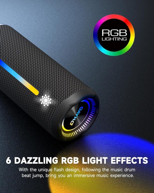 Bluetooth Speaker With LED Light, Portable Wireless Speakers... - Image 3