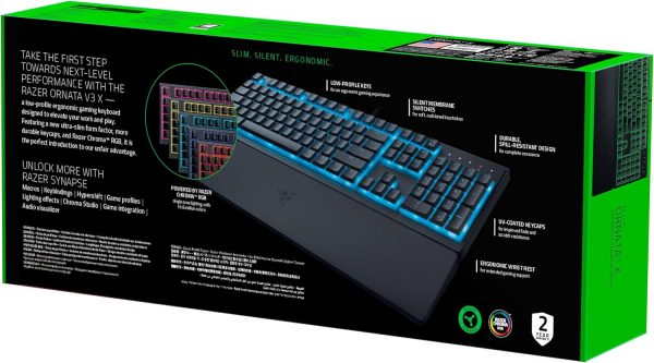 Razer Ornata V3 X - Low Profile Gaming Keyboard (Silent Memb... - Image 10