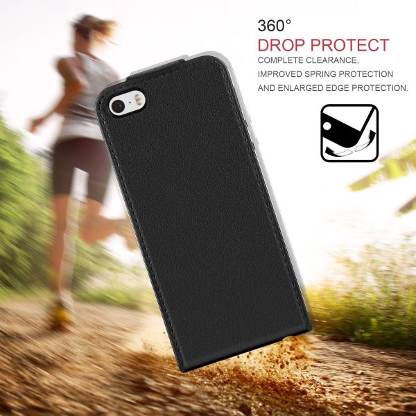 iPhone SE Case, Supad Leather Flip Wallet Slim Case Cover fo... - Image 7
