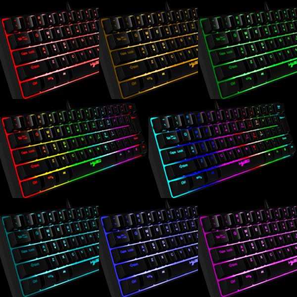 KUIYN V700 60% Wired Gaming Keyboard and Mouse Combo, Mini 6... - Image 3