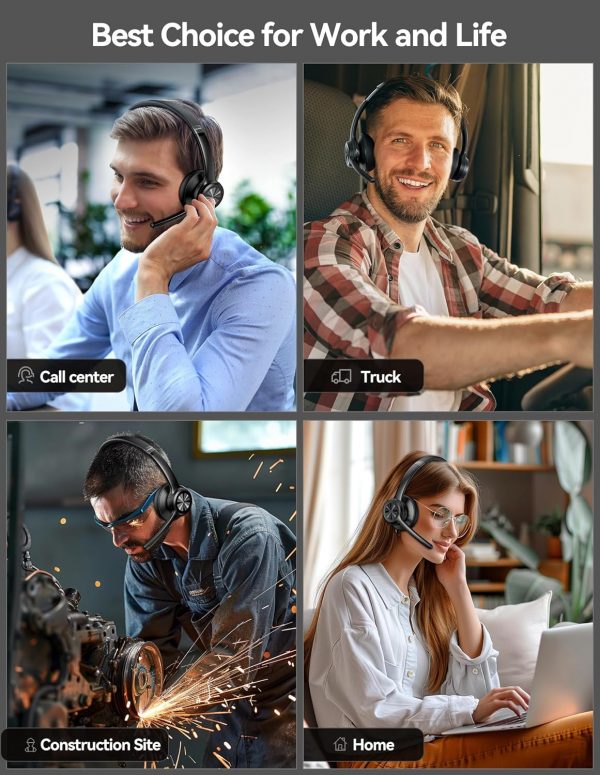 TECKNET Bluetooth Headset Wireless Headset with Microphone N... - Image 8