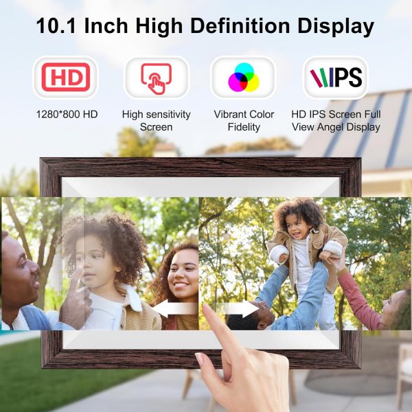 Hesmor 64GB Frameo Digital Photo Frame WiFi 10.1 Inch, 1280x... - Image 8