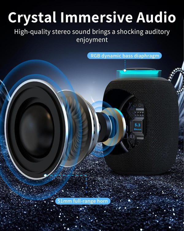 oraolo Mini Bluetooth Speaker, IPX7 Waterproof Portable Spea... - Image 7