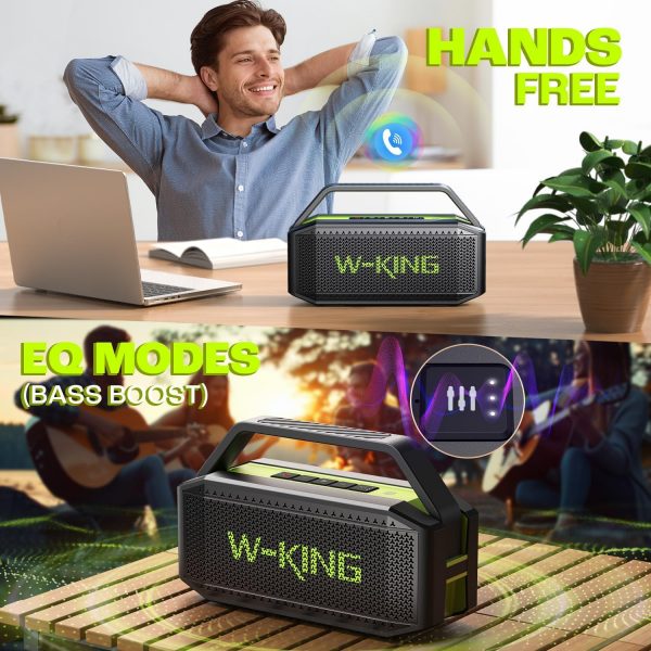W-KING Bluetooth Speaker, 100W Peak 60W HD IPX6 Portable Spe... - Image 6