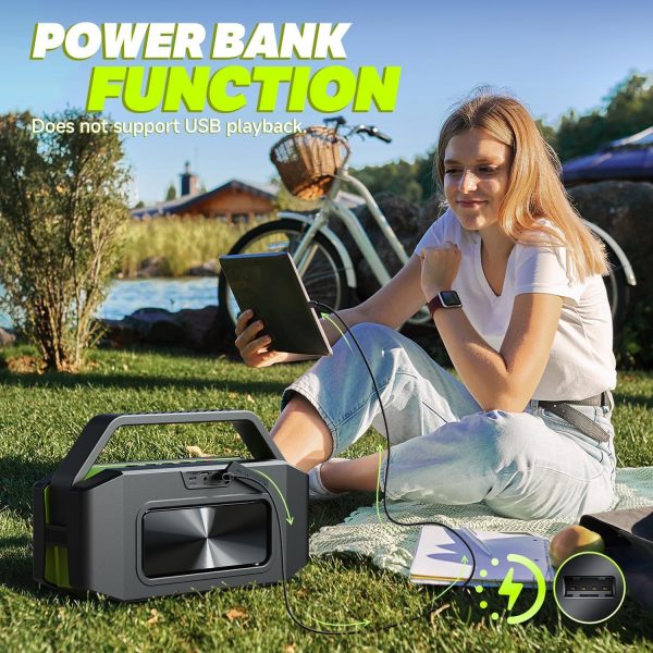 W-KING Bluetooth Speaker, 100W Peak 60W HD IPX6 Portable Spe... - Image 9