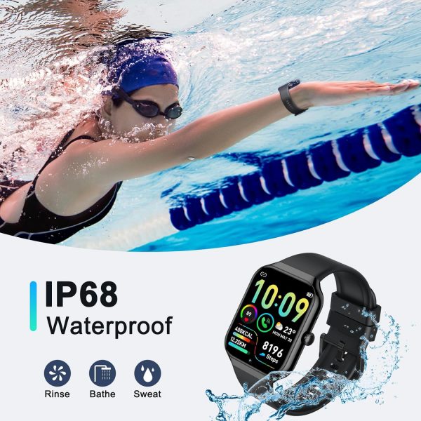 Smart Watch for Men Women Answer/Make Calls, 1.96" HD Fitnes... - Image 8