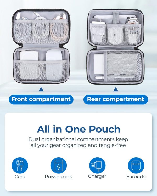 bagsmart Electronics Organizer Travel Case, Cable Organiser ... - Image 3