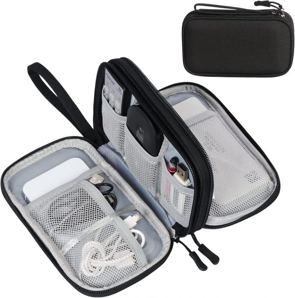 Simpolor Cable Organiser Bag, Double-Layer Electronics Acces... - Image 2