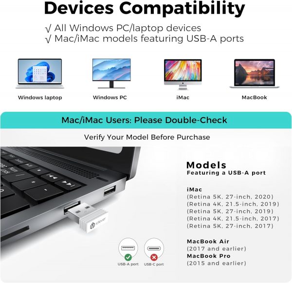 Wireless Keyboard and Mouse Set, iClever Keyboard and Mouse ... - Image 5