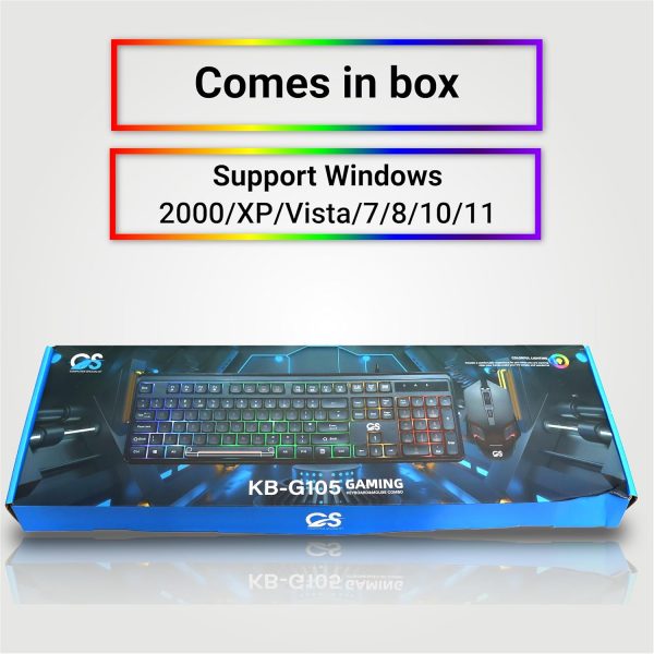Computer Specialist LED Gaming Keyboard and Mouse Combo – Wi... - Image 10